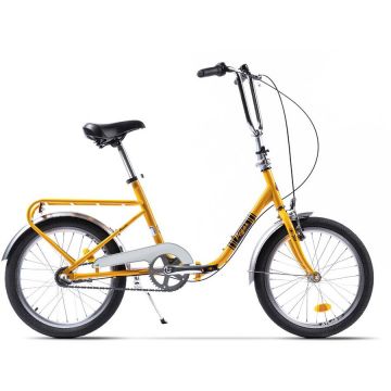 PEGAS Bicicleta Pliabila PEGAS PRACTIC RETRO 3S, 20'' OTEL, Galben Tuscany