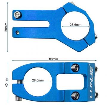 Pipa EWPM-001 31.8mm, Albastru