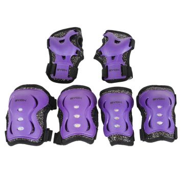 Set protectii Byox Bowl Stars Sparkle 6 piese clasa A Lila