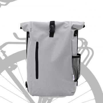 vidaXL Geantă de bicicletă suport bicicletă 20 L Gri 31x13x58 cm