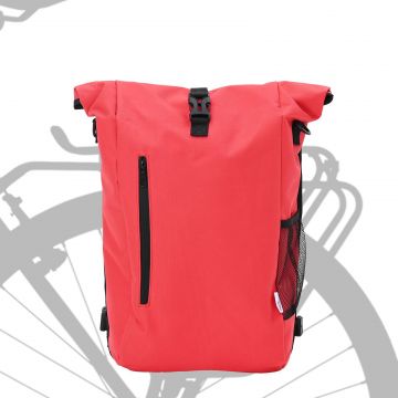 vidaXL Geanta pentru bicicletă pentru portbagaj 20 L Roșu 31x13x58 cm