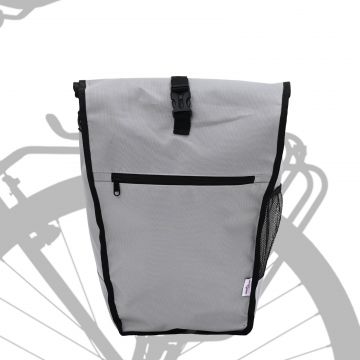 vidaXL Geanta pentru bicicletă pentru suportul de bicicletă de 20L Gri 34x16x59 cm