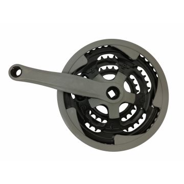 Angrenaj Pedalier 3 Foi MTB Gri Mare 48 38 28T Angrenaj Pedalier 3 Foi MTB Gri Mare 48 38 28T