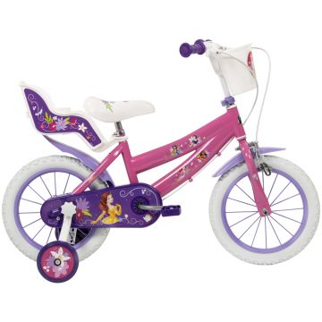 Bicicleta copii Huffy Disney Princess 24414W, 14 inch, roti ajutatoare si cosulet, pentru copii cu varsta intre 4 si 6 ani sau cu inaltimea pana la 110 cm, frana de mana pe ambele roti, anvelope cu profil gros, scaun reglabil Bicicleta copii Huffy Disney Princess 24414W, 14 inch, roti ajutatoare si cosulet, pentru copii cu varsta intre 4 si 6 ani sau cu inaltimea pana la 110 cm, frana de mana pe ambele roti, anvelope cu profil gros, scaun reglabil