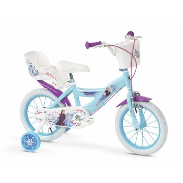 Bicicleta copii Huffy Frozen II 14 inch, roti ajutatoare si cosulet, pentru copii cu varsta intre 4 si 6 ani sau cu inaltimea pana la 110 cm, frana de mana pe ambele roti, anvelope cu profil gros, scaun reglabil Bicicleta copii Huffy Frozen II 14 inch, roti ajutatoare si cosulet, pentru copii cu varsta intre 4 si 6 ani sau cu inaltimea pana la 110 cm, frana de mana pe ambele roti, anvelope cu profil gros, scaun reglabil