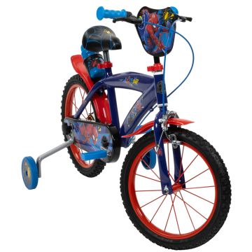 Bicicleta copii Huffy Spiderman 21804W, 16 inch, cu roti ajutatoare si sticluta de apa cu suport, frana de mana pe ambele roti, scaun si ghidon reglabile, scut frontal, anvelope cu profil gros Bicicleta copii Huffy Spiderman 21804W, 16 inch, cu roti ajutatoare si sticluta de apa cu suport, frana de mana pe ambele roti, scaun si ghidon reglabile, scut frontal, anvelope cu profil gros