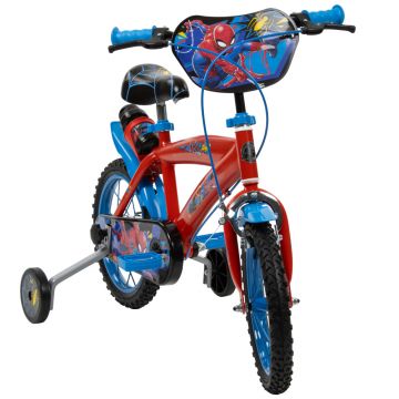 Bicicleta copii Huffy Spiderman 24944W, 14 inch, cu roti ajutatoare si sticluta de apa cu suport, varsta 4-6 ani, inaltimea 105-117 cm, scaun si ghidon reglabile pe inaltime, anvelope cu profil gros Bicicleta copii Huffy Spiderman 24944W, 14 inch, cu roti ajutatoare si sticluta de apa cu suport, varsta 4-6 ani, inaltimea 105-117 cm, scaun si ghidon reglabile pe inaltime, anvelope cu profil gros
