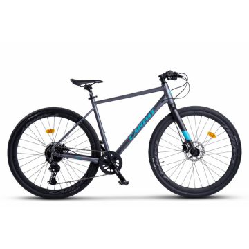 Bicicleta Gravel Carpat ADV C28873A GriAlbastru, 28 inch, cadru aluminiu, 10 viteze, echipare Shimano Cues, frane Hidraulice X-Spark Disc Bicicleta Gravel Carpat ADV C28873A GriAlbastru, 28 inch, cadru aluminiu, 10 viteze, echipare Shimano Cues, frane Hidraulice X-Spark Disc