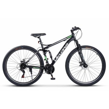 Bicicleta MTB Full-Suspension Velors Matador V2960G NegruAlbVerde, roti 29 inch, inaltime utilizator 170-195 cm, greutate suportata 120 kg Bicicleta MTB Full-Suspension Velors Matador V2960G NegruAlbVerde, roti 29 inch, inaltime utilizator 170-195 cm, greutate suportata 120 kg