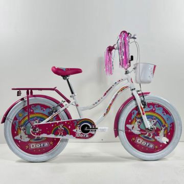 Bicicleta pentru copii Belderia Dora Alb 8-12 ani, roti 20 inch, roti ajutatoare si frane V-Brake, cosulet si portbagaj Bicicleta pentru copii Belderia Dora Alb 8-12 ani, roti 20 inch, roti ajutatoare si frane V-Brake, cosulet si portbagaj