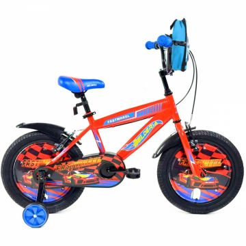 Bicicleta pentru copii Belderia Fastwheel Orange 2-4 ani, roti 12 inch, roti ajutatoare si frane V-Brake, cu ghiozdan Bicicleta pentru copii Belderia Fastwheel Orange 2-4 ani, roti 12 inch, roti ajutatoare si frane V-Brake, cu ghiozdan