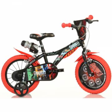 Bicicleta pentru copii Dino Bikes Gormiti 3-6 ani, roti 14 inch, roti ajutatoare, aparatori pentru lant si roti, bidon pentru apa Bicicleta pentru copii Dino Bikes Gormiti 3-6 ani, roti 14 inch, roti ajutatoare, aparatori pentru lant si roti, bidon pentru apa