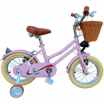 Bicicleta pentru copii KidsCare HappyGirl Roz 12 inch cu roti ajutatoare, frane de mana, cosulet, 2-4 ani Bicicleta pentru copii KidsCare HappyGirl Roz 12 inch cu roti ajutatoare, frane de mana, cosulet, 2-4 ani