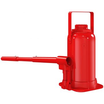 HOMCOM Cric bouteille hidraulique 12 T, cric hidraulic cu sticlă gamă de ridicare 19-37 cm mâner lung și suport, roșu | Aosom Romania HOMCOM Cric bouteille hidraulique 12 T, cric hidraulic cu sticlă gamă de ridicare 19-37 cm mâner lung și suport, roșu | Aosom Romania