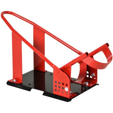 HOMCOM Suport Frontal Metalic pentru Motociclete, Capacitate 450 kg, cu Secțiuni Pre-găurite, 27.5x51-69x34 cm, Negru | Aosom Romania HOMCOM Suport Frontal Metalic pentru Motociclete, Capacitate 450 kg, cu Secțiuni Pre-găurite, 27.5x51-69x34 cm, Negru | Aosom Romania