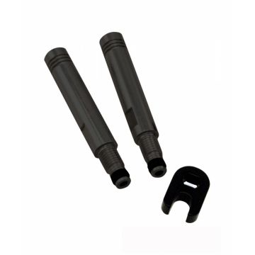 Kit Extensie valva 50mm Presta 2Buc Alu Negru Kit Extensie valva 50mm Presta 2Buc Alu Negru