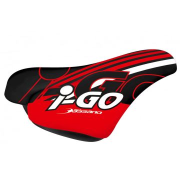Sa Selle Bassano I-GO, 250x155mm, culoare negru rosu Sa Selle Bassano I-GO, 250x155mm, culoare negru rosu