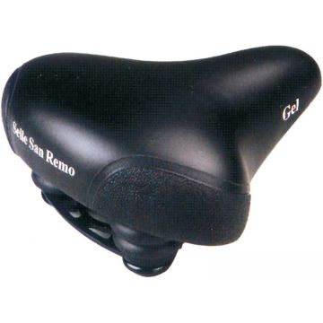 Sa Selle San Remo cu arcuri Uomo Gel, 252x225mm, culoare negru Sa Selle San Remo cu arcuri Uomo Gel, 252x225mm, culoare negru