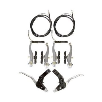 Set Complect Frana V-Brake Manete Aluminiu Set Complect Frana V-Brake Manete Aluminiu