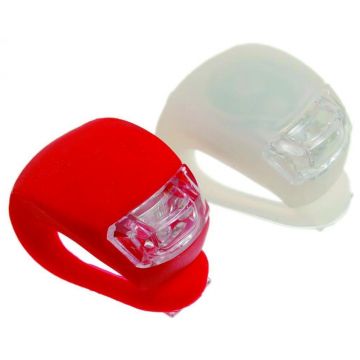 Set Far + Stop Silicon Trip 2 Led-uri 2 Functii Alb Rosu Set Far + Stop Silicon Trip 2 Led-uri 2 Functii Alb Rosu