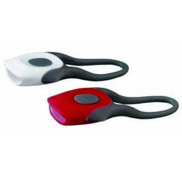 Set Far + Stop Silicon Twins 2 Led-uri 2 Functii Alb Rosu Set Far + Stop Silicon Twins 2 Led-uri 2 Functii Alb Rosu