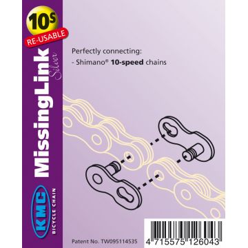 Zala KMC Missing Link 10V Bolt-5.88mm Unica Folosinta Argintiu Zala KMC Missing Link 10V Bolt-5.88mm Unica Folosinta Argintiu