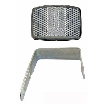 Ochi de pisica, alb, montaj fata MTB Ochi de pisica, alb, montaj fata MTB