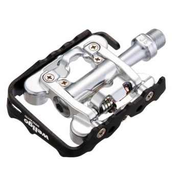 Pedale Wellgo Dual, SPD, aluminiu Pedale Wellgo Dual, SPD, aluminiu