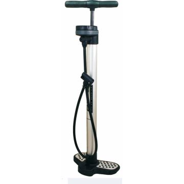 Pompa aluminiu Deluxe, cu manometru,  lungime 700mm, culoare argintiu Pompa aluminiu Deluxe, cu manometru,  lungime 700mm, culoare argintiu