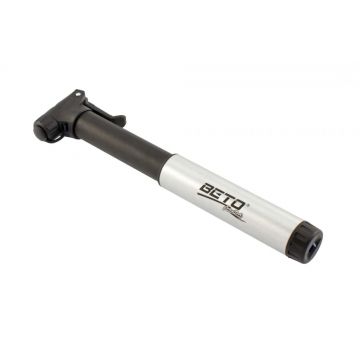 Pompa de mana Pocket, din aluminiu, lungime 17cm , valva AV,DV,FV, culoare argintiu negru Pompa de mana Pocket, din aluminiu, lungime 17cm , valva AV,DV,FV, culoare argintiu negru