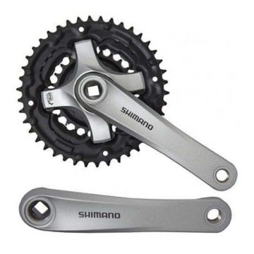 Angrenaj Pedalier Shimano Tourney FC-TY501 , 42x34x24T , Brat 170mm , Pentru 6 7 8 Viteze Angrenaj Pedalier Shimano Tourney FC-TY501 , 42x34x24T , Brat 170mm , Pentru 6 7 8 Viteze