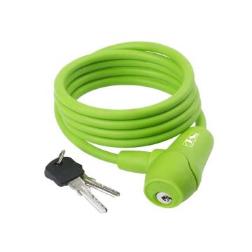 ANTIFURT CU CHEIE VERDE M-WAVE , zS 8.15 S,   8A 1500 MM ANTIFURT CU CHEIE VERDE M-WAVE , zS 8.15 S,   8A 1500 MM