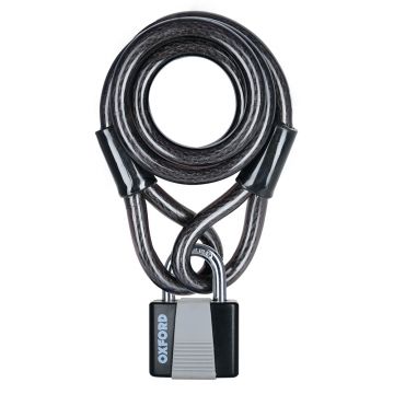 Antifurt Oxford cu lacat, 10mm x 1.8m Antifurt Oxford cu lacat, 10mm x 1.8m