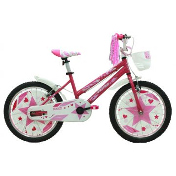 Bicicleta Copii Vision Faworis Culoare Roz Alb Roata 20   Otel Bicicleta Copii Vision Faworis Culoare Roz Alb Roata 20   Otel