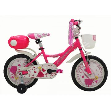 Bicicleta Copii Vision Princesse Culoare Roz Roata 16   otel Bicicleta Copii Vision Princesse Culoare Roz Roata 16   otel