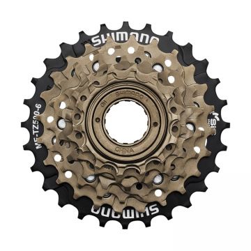 Bloc de pinioane pe filet Shimano Tourney Mf-Tz500-6 6 viteze 14-28T culoare maro Bloc de pinioane pe filet Shimano Tourney Mf-Tz500-6 6 viteze 14-28T culoare maro