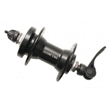 Butuc Fata 26 Aluminiu , Compatibil Disc , Prindere Rapida , Rulare Rulment , 36H Butuc Fata 26 Aluminiu , Compatibil Disc , Prindere Rapida , Rulare Rulment , 36H