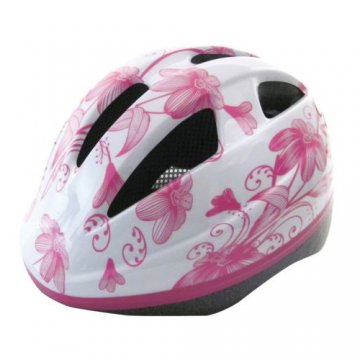 Casca copii Out-Mould culoare alb-roz marime S Casca copii Out-Mould culoare alb-roz marime S