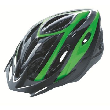Casca Rider Culoare Negru Verde Marime M (54-58cm) Casca Rider Culoare Negru Verde Marime M (54-58cm)