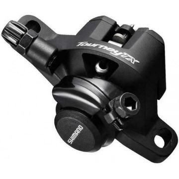 Etrier Frana Pe Disc Shimano Tourney Br-Tx805, Fata Sau Spate, Mecanica, Fara Adaptor, Negru, Ambalat Ind. Etrier Frana Pe Disc Shimano Tourney Br-Tx805, Fata Sau Spate, Mecanica, Fara Adaptor, Negru, Ambalat Ind.