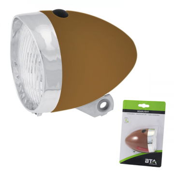 Far clasic, RMS, 3 led, culoare maro Far clasic, RMS, 3 led, culoare maro