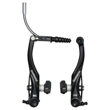 Frana V-Brake Shimano Alivio Br-T4000, Fata, X-Type (Saiba Subtire In Exterior), Saboti S65T, Suruburi 16.0Mm, Tube 90D, Negru, Ambalat Ind. Frana V-Brake Shimano Alivio Br-T4000, Fata, X-Type (Saiba Subtire In Exterior), Saboti S65T, Suruburi 16.0Mm, Tube 90D, Negru, Ambalat Ind.