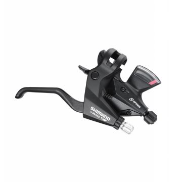 Maneta schimbator frana Shimano Acera ST-M310-L-2, montaj dreapta, 8 viteze, cablu de schimbator 2050mm stainless, rapidfire plus, 2 degete, pentru V-Brake, culoare negru Maneta schimbator frana Shimano Acera ST-M310-L-2, montaj dreapta, 8 viteze, cablu de schimbator 2050mm stainless, rapidfire plus, 2 degete, pentru V-Brake, culoare negru