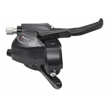 Maneta schimbator frana Shimano ST-EF41-6R, montaj dreapta 6 viteze, cablu de schimbator 2050mm, 2 degete, pentru V-Brake, culoare Negru Maneta schimbator frana Shimano ST-EF41-6R, montaj dreapta 6 viteze, cablu de schimbator 2050mm, 2 degete, pentru V-Brake, culoare Negru
