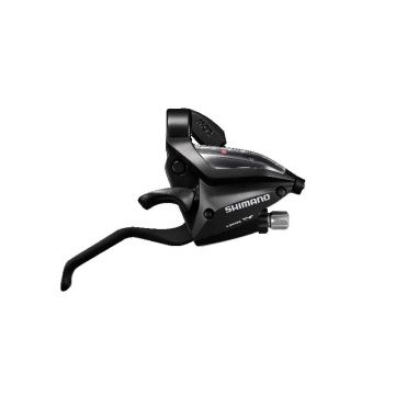 Maneta schimbator frana Shimano ST-EF500-8R, montaj dreapta, 8 viteze, cablu 2050mm, 2 degete, pentru V-Brake, culoare negru Maneta schimbator frana Shimano ST-EF500-8R, montaj dreapta, 8 viteze, cablu 2050mm, 2 degete, pentru V-Brake, culoare negru