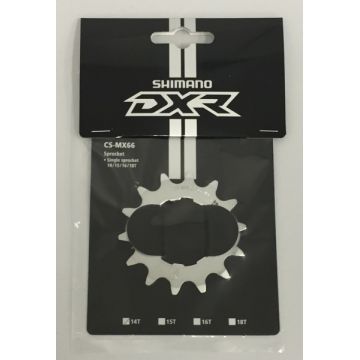 Pinion Shimano Dx Cs-Mx66, 14T, Cromat, Fara Distantier Si Piulita De Fixare, Ambalat Ind. Pinion Shimano Dx Cs-Mx66, 14T, Cromat, Fara Distantier Si Piulita De Fixare, Ambalat Ind.