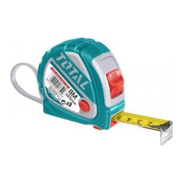 Ruleta 8m X 25mm cu buton 3 functii Ruleta 8m X 25mm cu buton 3 functii