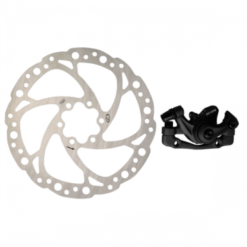 Set disc + etrier frana fata Logan 160mm culoare etrier negru Set disc + etrier frana fata Logan 160mm culoare etrier negru
