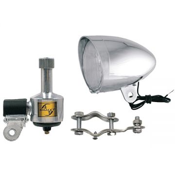 Set far+dinam+prindere Ciclo Sport cromat Set far+dinam+prindere Ciclo Sport cromat