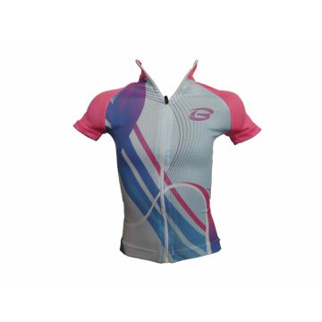 Tricou Ciclism Copii Culoare Roz Albastru Marime 6 Ani Tricou Ciclism Copii Culoare Roz Albastru Marime 6 Ani